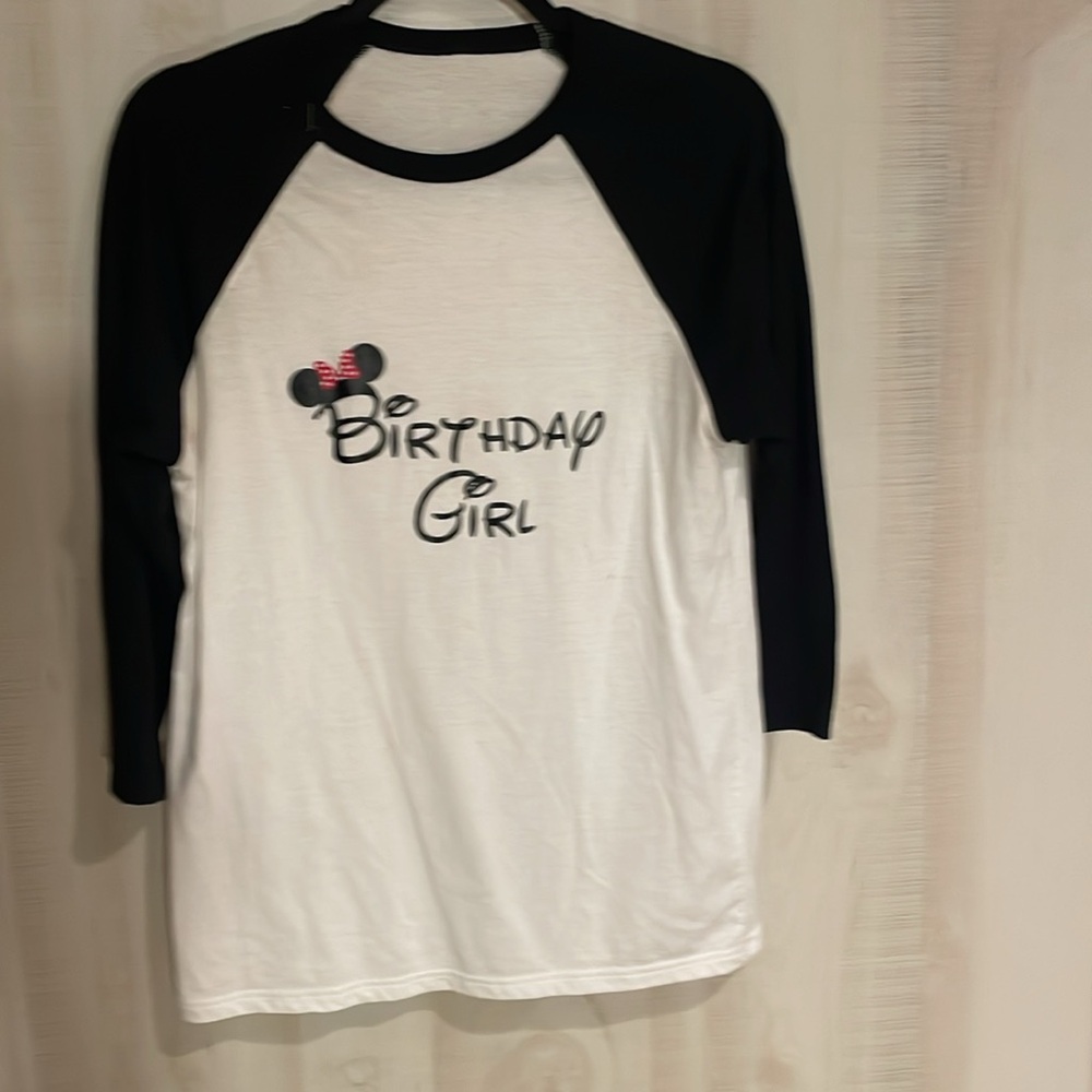Disney Birthday Girl Baseball Tee